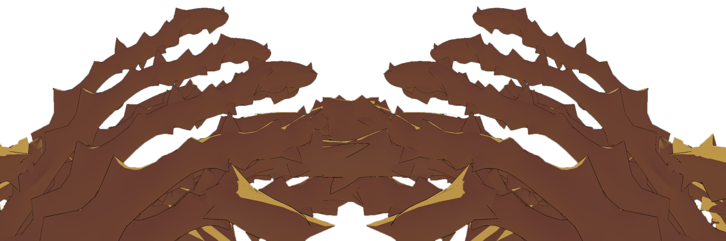 Afbeelding van takken met doorns eraan, afkomstig uit de Chicken Run game